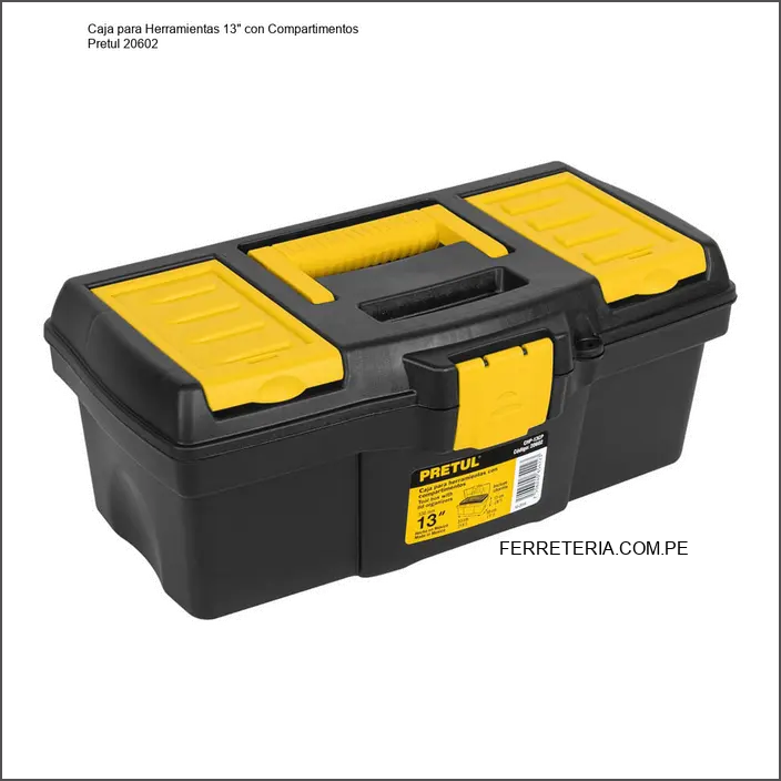 Caja para Herramientas 13" con Compartimentos Pretul 20602