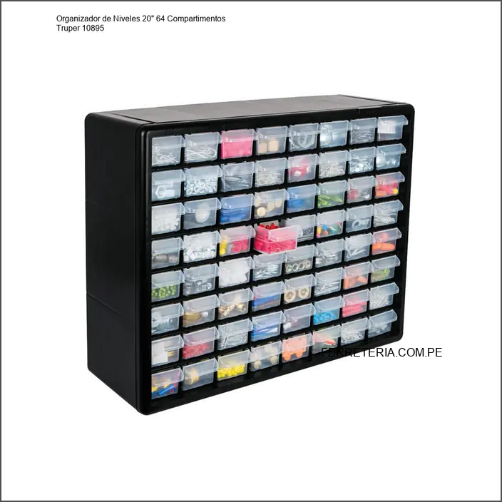 Organizador de Niveles 20" 64 Compartimentos Truper 10895